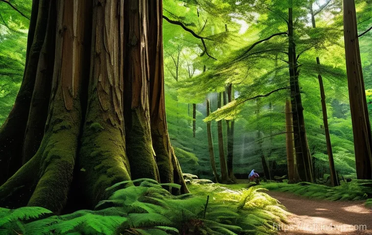 숲 테라피와 문화적 다양성 - **Prompt 1: Serene Japanese Forest Bathing (Shinrin-Yoku)**
    "A peaceful scene of Shinrin-Yoku in...